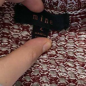 See through sweater, really cut and worn twice